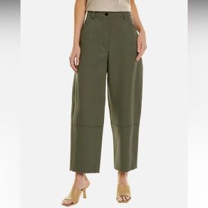 NWOT Theory Cotton Wool Blend Twill Pant - Soft Sage
